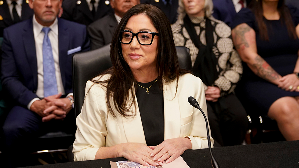 Former President Lori Chavez-Deremer is seen during his Committee on Health, Education, Work and Pensions of the Senate in Washington, DC, on February 19, 2025.
