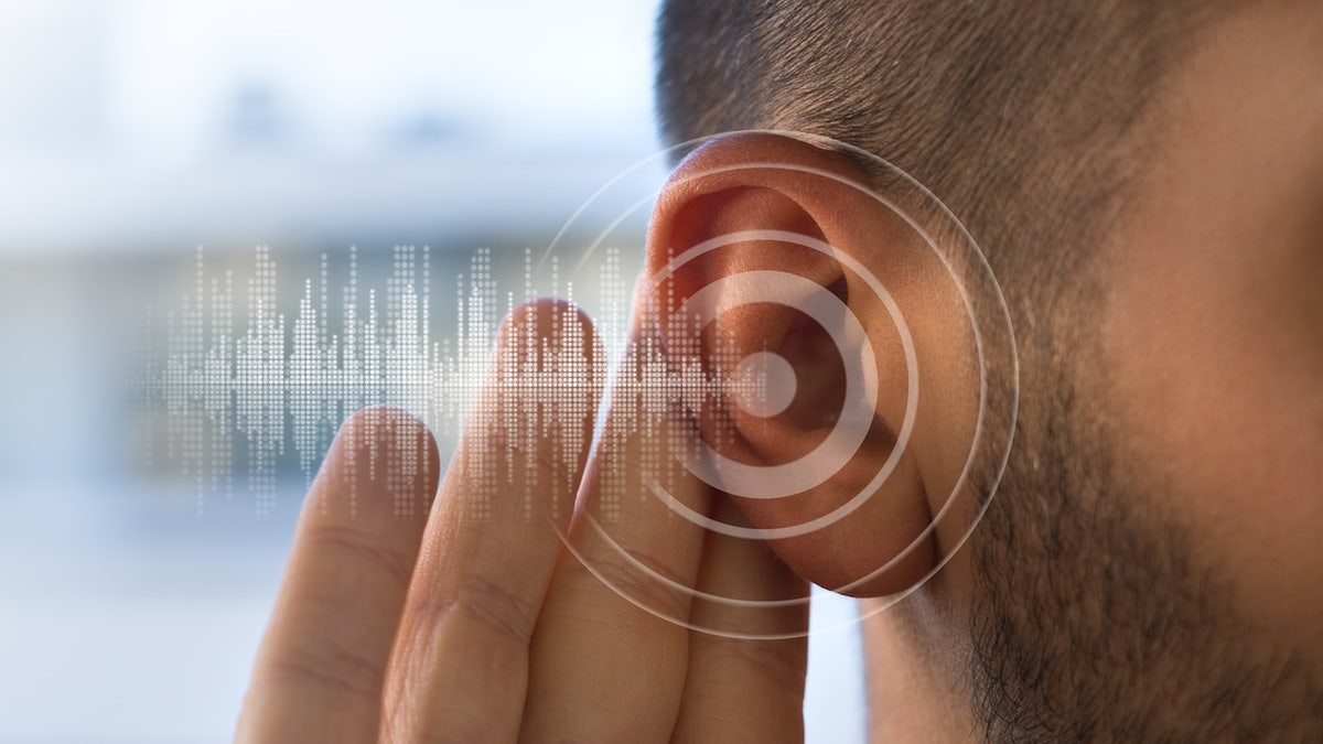 Hearing loss of man