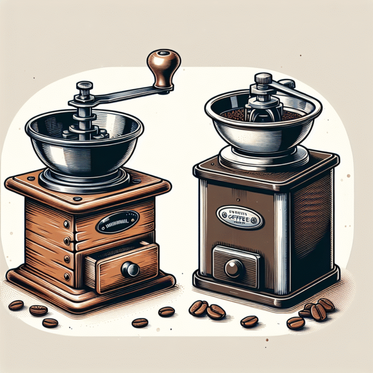 moedor de café manual ou elétrico