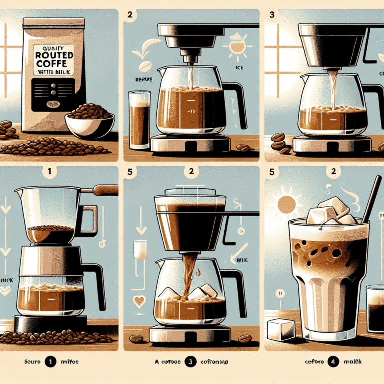 passo a passo para fazer café gelado com leite