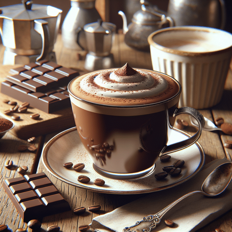 receita simples de mocha clássico para os amantes de chocolate