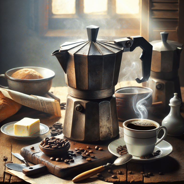 preparando um café forte para despertar os sentidos