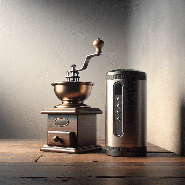 moedor de café manual ou elétrico