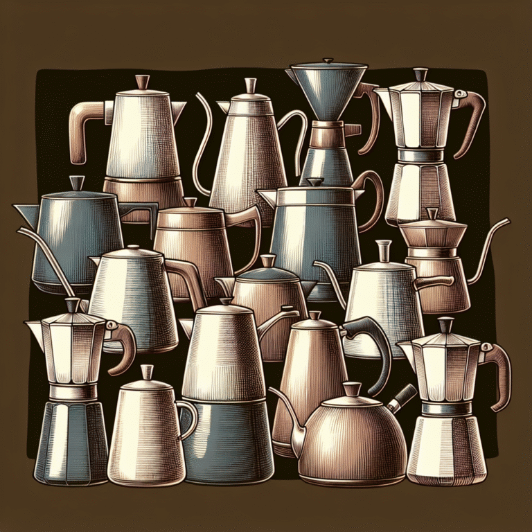 chaleiras com bico fino para coar café