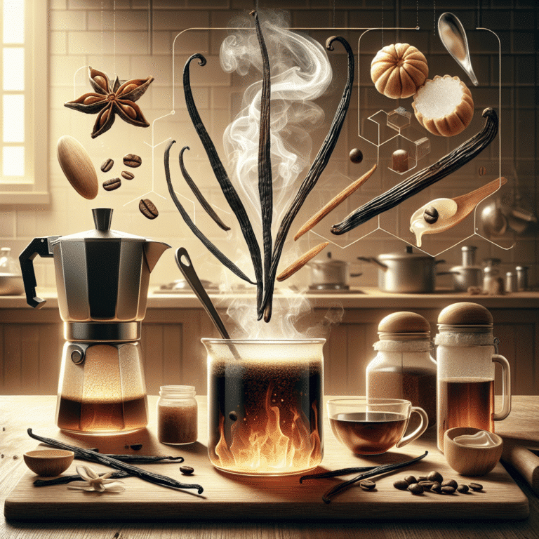 como preparar café aromatizado com baunilha em casa